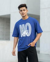 Premium Oversized Drop Shoulder Blue No