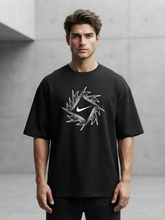 Premium Oversized Drop Shoulder Nike Black