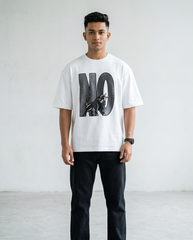 Premium Oversized Drop Shoulder White No