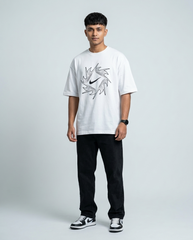 Premium Oversized Drop Shoulder White Nike