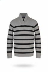 Baby Boy's & Girl's Short Zip Stripped Sweater