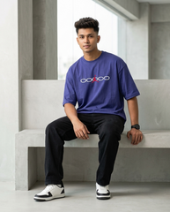 Premium Oversized Drop Shoulder Blue Oppo
