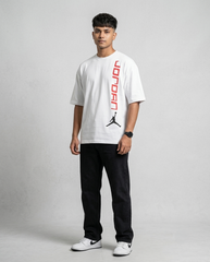 Premium Oversized Drop Shoulder White Jordan
