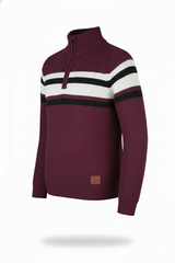 Baby Boy's & Girl's Short Zip Stripped Sweater