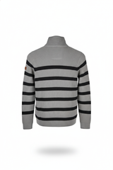 Baby Boy's & Girl's Short Zip Stripped Sweater