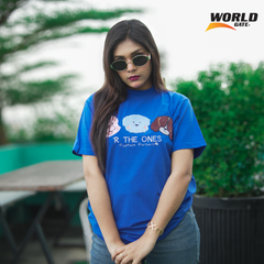 Fit-Size Blue Couple & Single T-Shirt