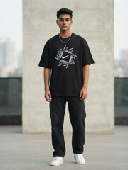 Premium Oversized Drop Shoulder Nike Black