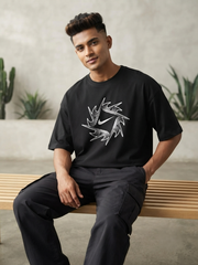 Premium Oversized Drop Shoulder Nike Black