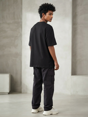 Premium Oversized Drop Shoulder Solid Black