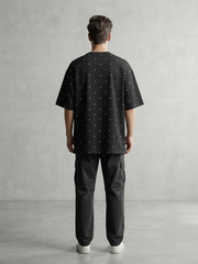 Premium Oversized Drop Shoulder Black Star