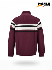 Baby Boy's & Girl's Short Zip Stripped Sweater